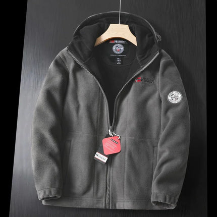 Thick Wool Hooded Jacket Men