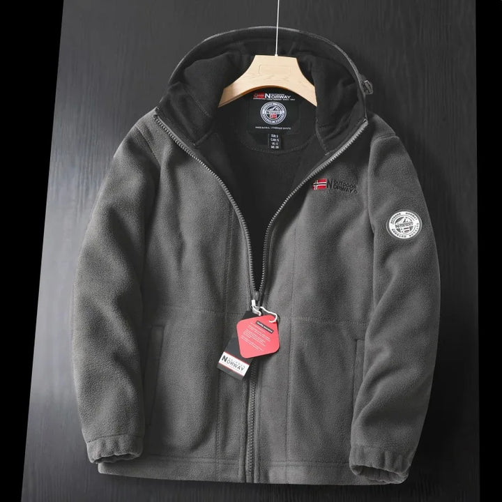 Thick Wool Hooded Jacket Men-HighTouch