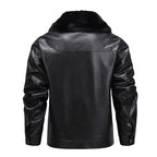 Men’s Fleece-Lined Biker Jacket-HighTouch