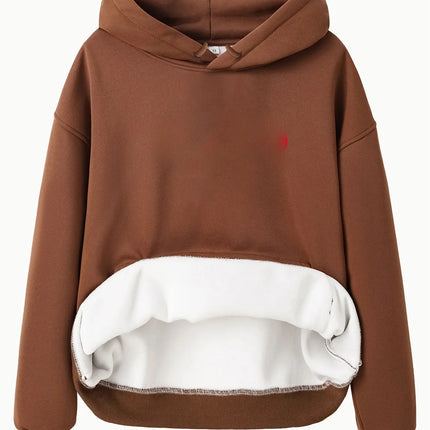 Oversize 3D Sound-Detail Hoodie – Retro Lazy-Style Streetwear for Fall/Winter