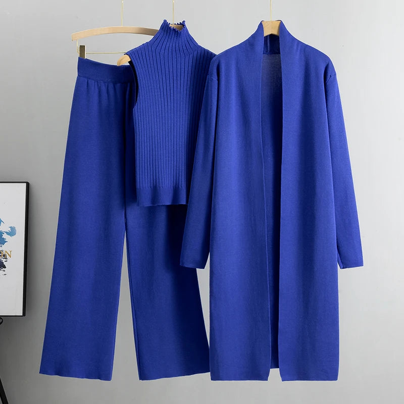 Women’s Knitted 3‑Piece Set-HighTouch