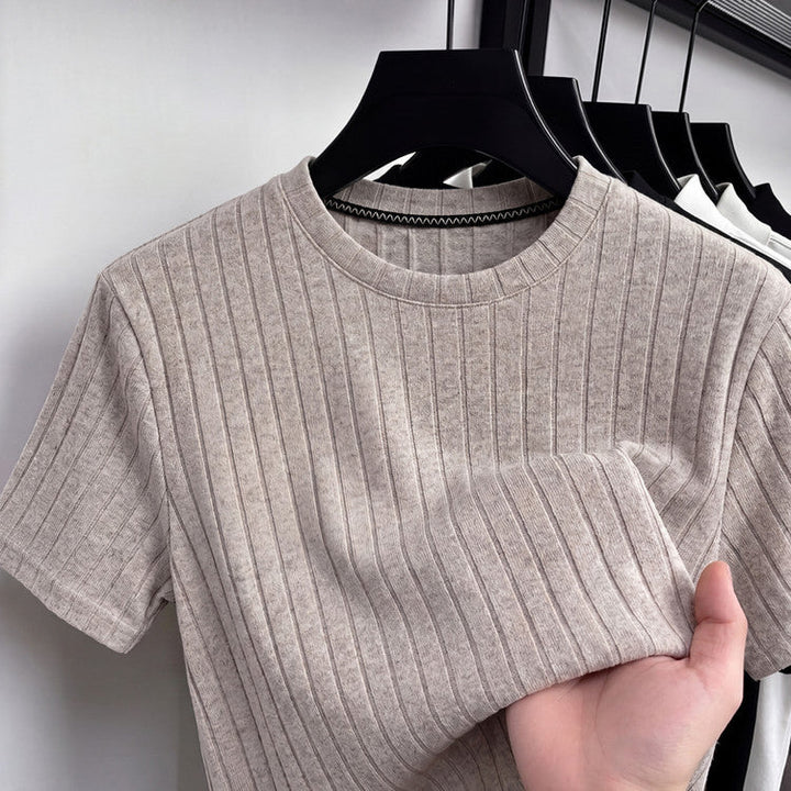 Men's Ribbed T-Shirt – Textured Everyday Style