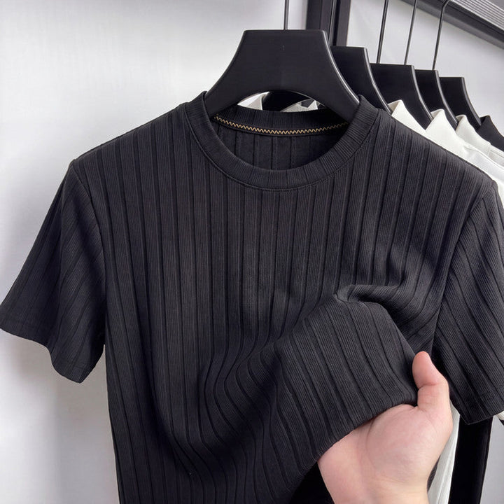 Men's Ribbed T-Shirt – Textured Everyday Style