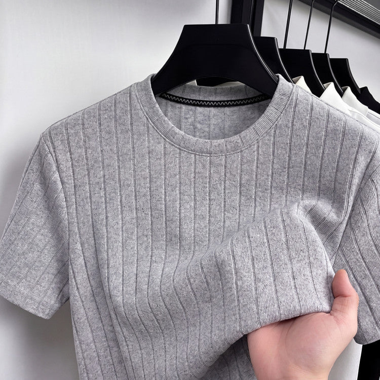 Men's Ribbed T-Shirt – Textured Everyday Style