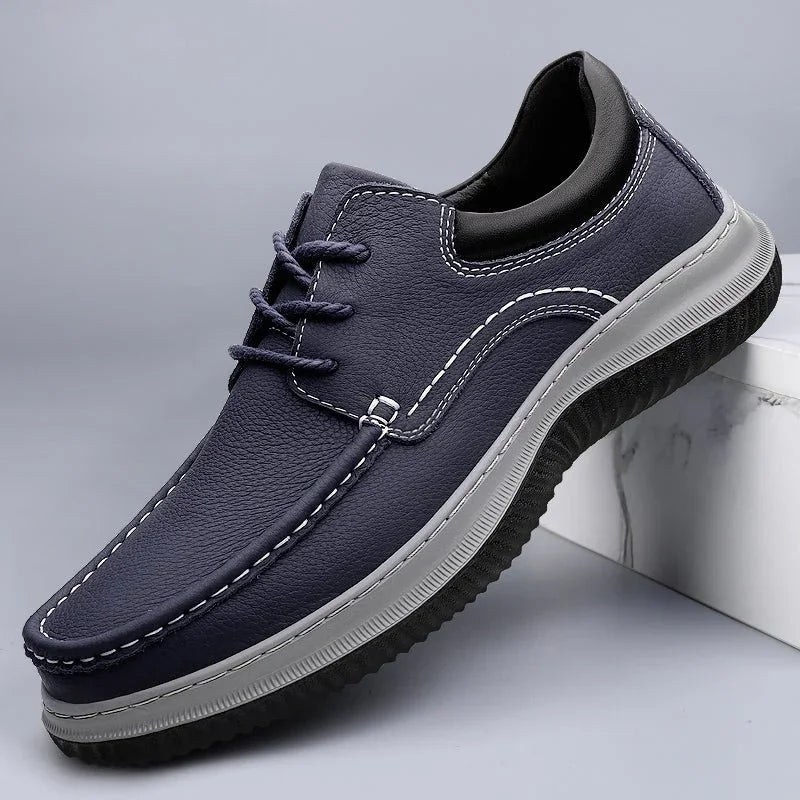 Men's Montari Leather Sneakers – Orthopedic Cushioned Shoes