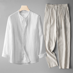 Lucas - Elegant Linen Two-Piece Summer Set