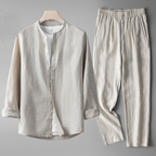Lucas - Elegant Linen Two-Piece Summer Set