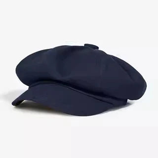 Vintage Cotton Beret / Octagonal Newsboy Cap – Unisex Adjustable