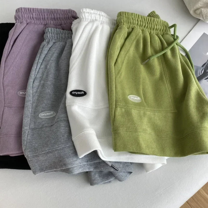 Women’s Drawstring Wide Leg Shorts – Comfortable Casual Summer-HighTouch