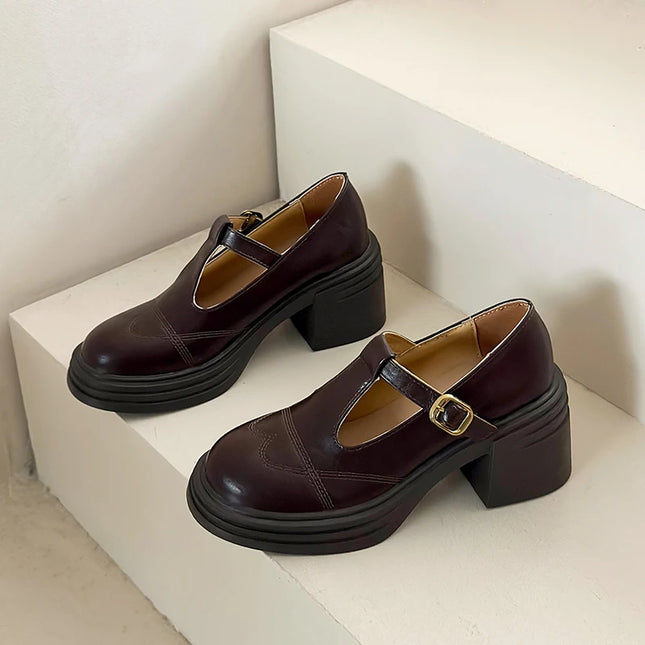 Retro T-Strap Mary Jane Women’s Heels