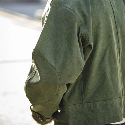 16oz Waxed Canvas Moto Jacket Men