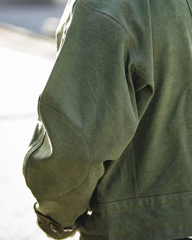 16oz Waxed Canvas Moto Jacket Men