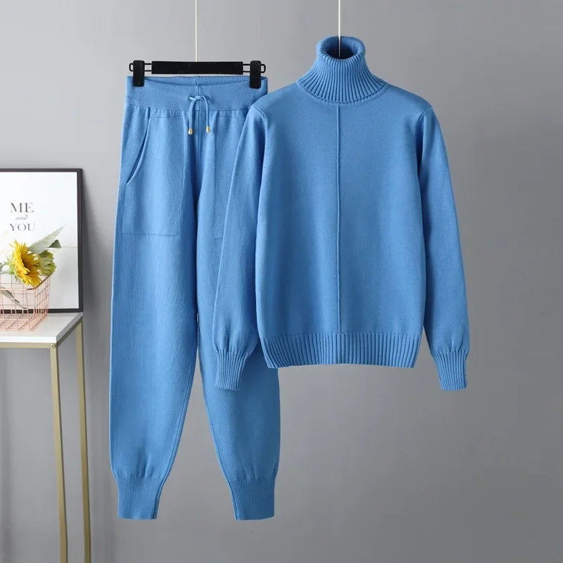 Women’s Soft Knit Two-Piece Set – Perfect Casual Wear-HighTouch