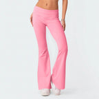 High-Waist Korean-Style Flared Yoga Pants – Autumn Fit & Everyday Com-HighTouch