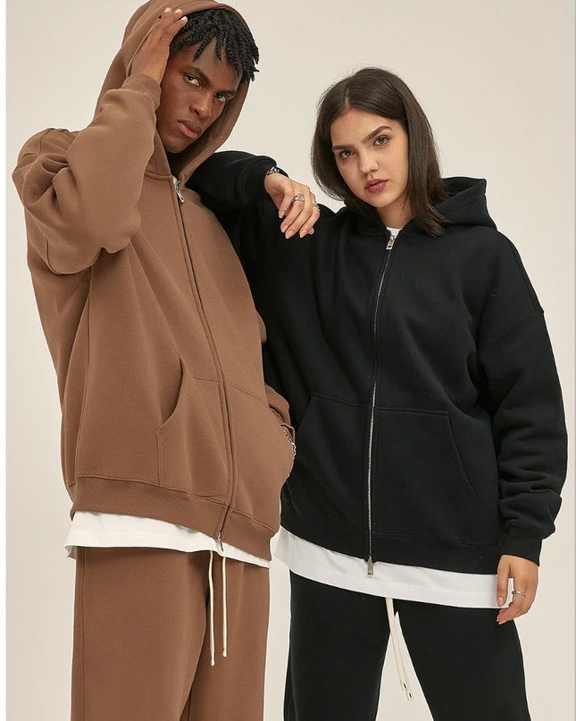 Women’s Luxe 2‑Piece Loose Fleece Hoodie & Jogger Set UK