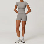 Women High Waist Yoga Set 2 Piece Fitness Gym Wear-HighTouch