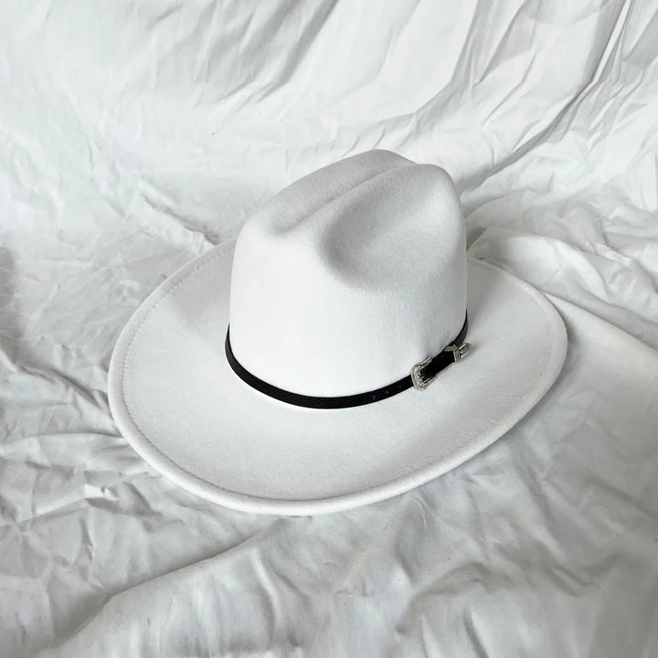 Classic Vintage Western Cowboy Hat – Leather Wide Brim Adjustable-HighTouch