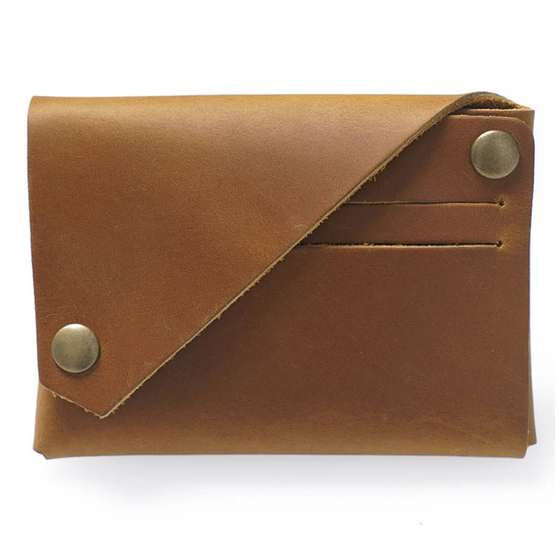 Vintage Crazy Horse Leather Wallet-HighTouch