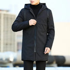 Men's Winter Trench Coat - Windbreaker Warm Casual Jacket for Men-HighTouch