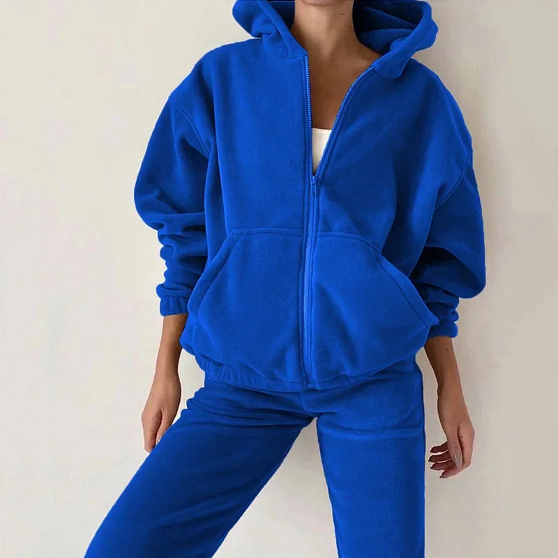 Women’s Fleece Tracksuit Set-HighTouch