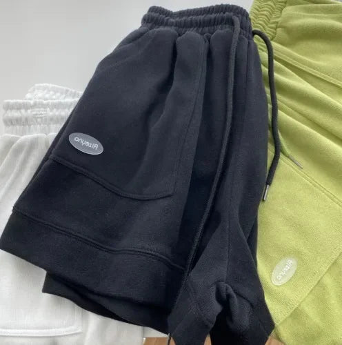 Women’s Drawstring Wide Leg Shorts – Comfortable Casual Summer-HighTouch