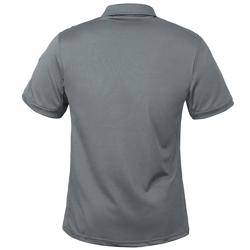 Men’s Short Sleeve Tactical Polo – Lightweight Performance & Outdoor Utility Shirt-HighTouch