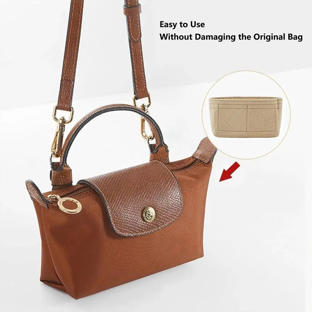 Felt Insert Liner for Longchamp Mini