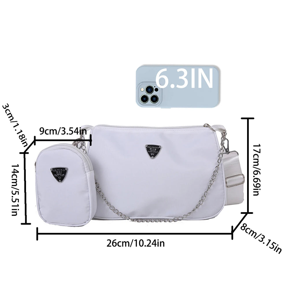 Women’s Lightweight Fabric Crossbody Bag – Stylish & Practical-HighTouch
