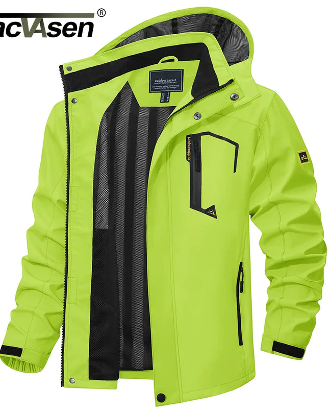 Men's Lightweight Mesh-Lined Waterproof Windbreaker Jacket