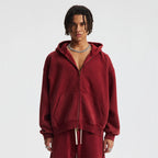 Unisex Heavy-Fleece Zip Hoodie 370 GSM | Retro Batik Wash-HighTouch