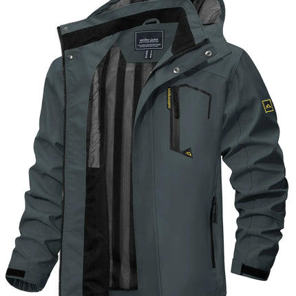 Men's Lightweight Mesh-Lined Waterproof Windbreaker Jacket