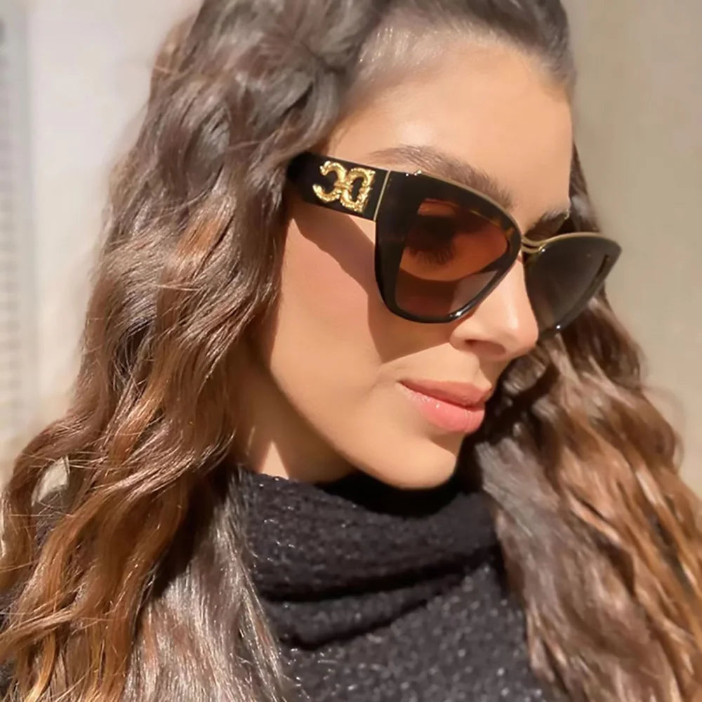 Luxury Cat-Eye Gradient Sunglasses for Women