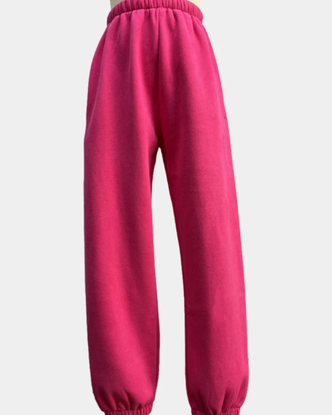 Women’s Fleece Tracksuit Set – Soft Hoodie & Jogger Pants for Cozy Style