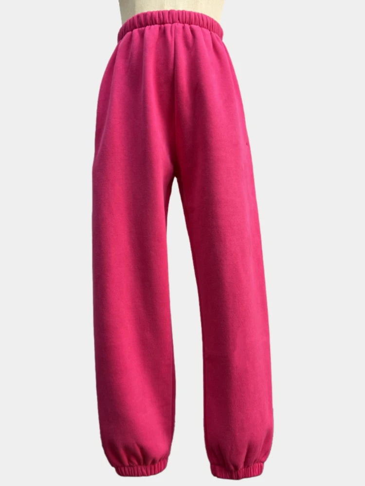 Women’s Fleece Tracksuit Set – Soft Hoodie & Jogger Pants for Cozy Style-HighTouch