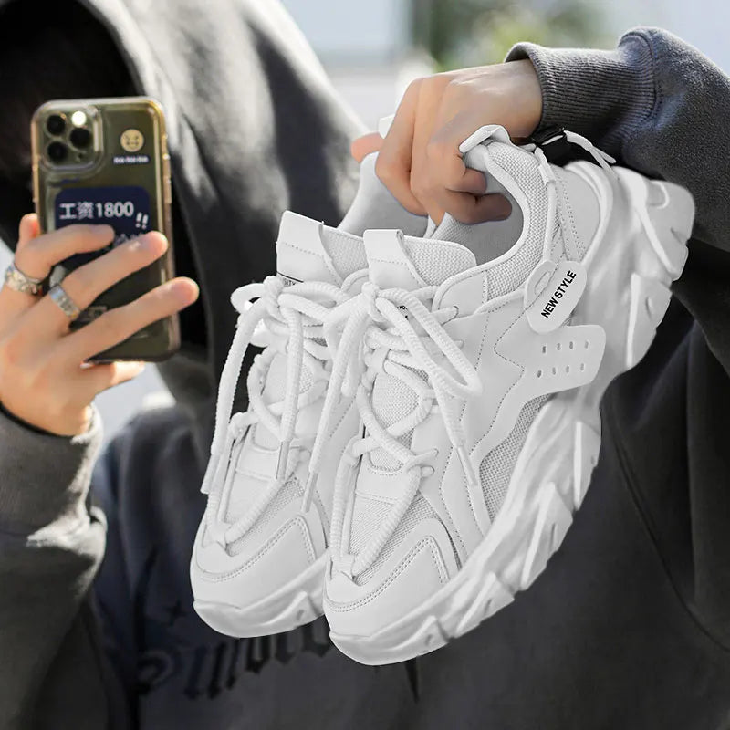 Men’s Breathable Thick-Soled Casual Sneakers