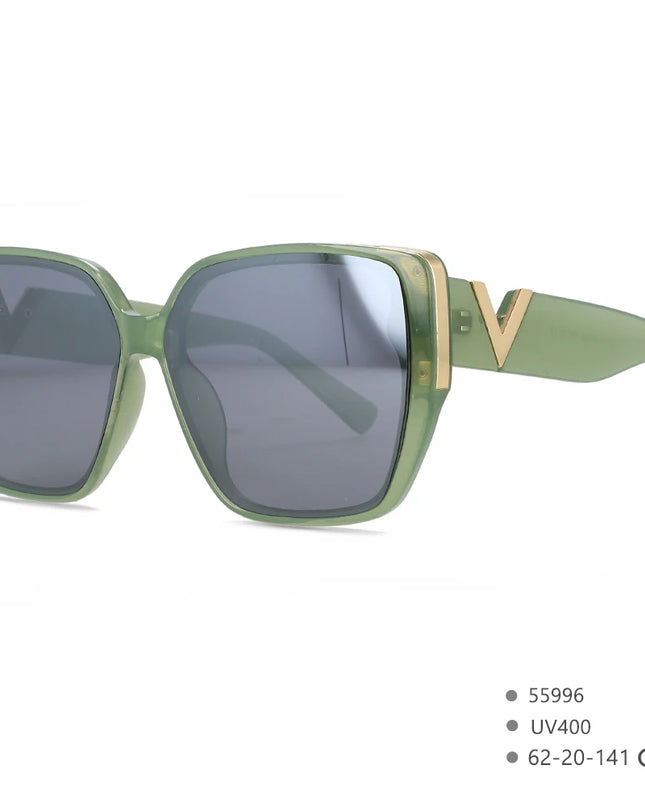 Women’s V-Logo Mirror Retro Sunglasses