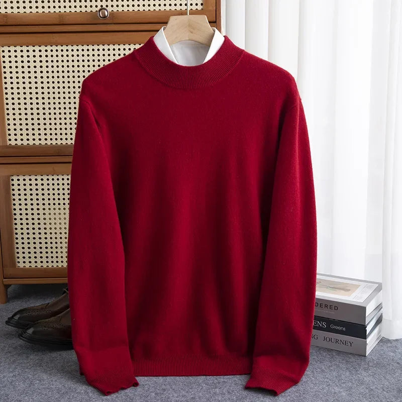 Men's Merino Wool Signature Sweater – Soft & Warm