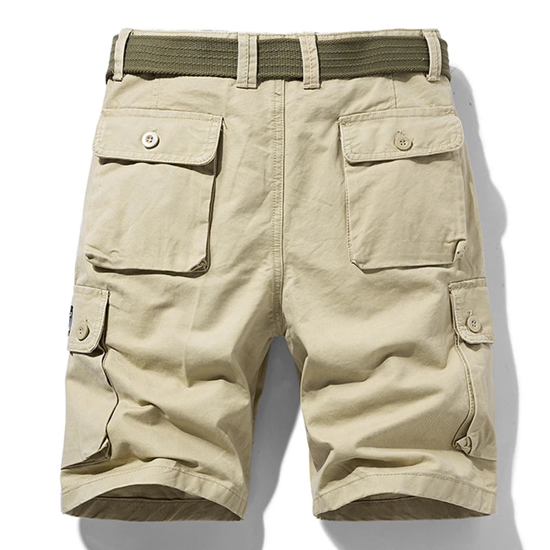 Men’s Cotton Cargo Shorts – Breezy Bermuda Jogger with Utility Pockets