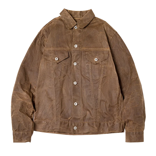 Heavyweight Waxed Canvas Safari Jacket Men