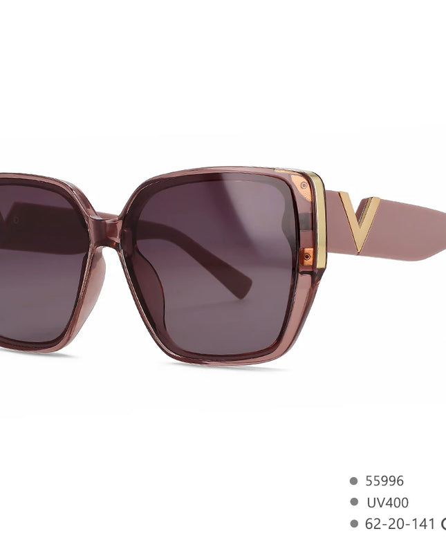 Women’s V-Logo Mirror Retro Sunglasses
