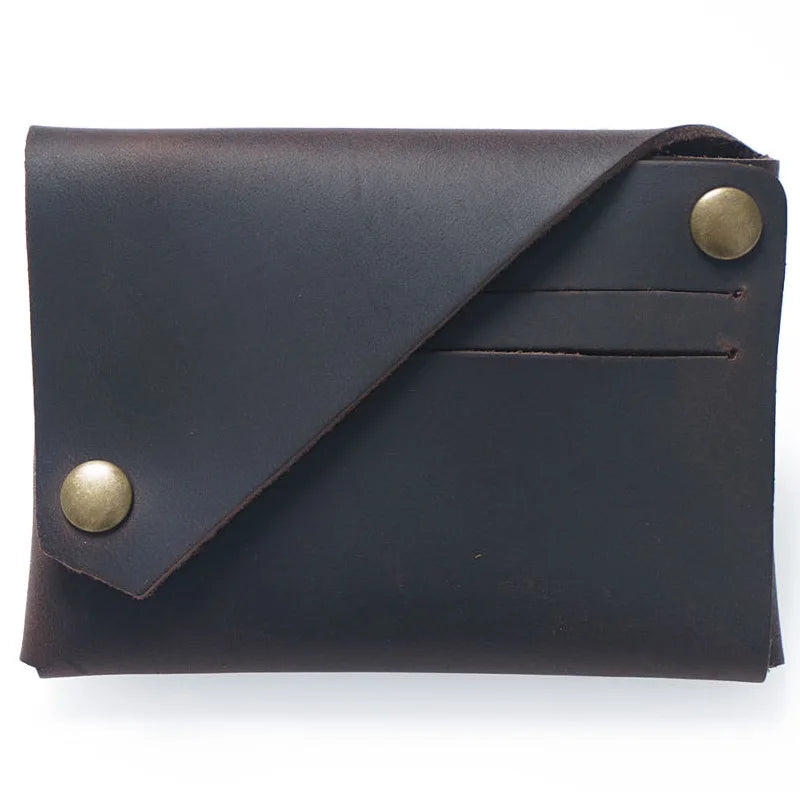 Vintage Crazy Horse Leather Wallet-HighTouch