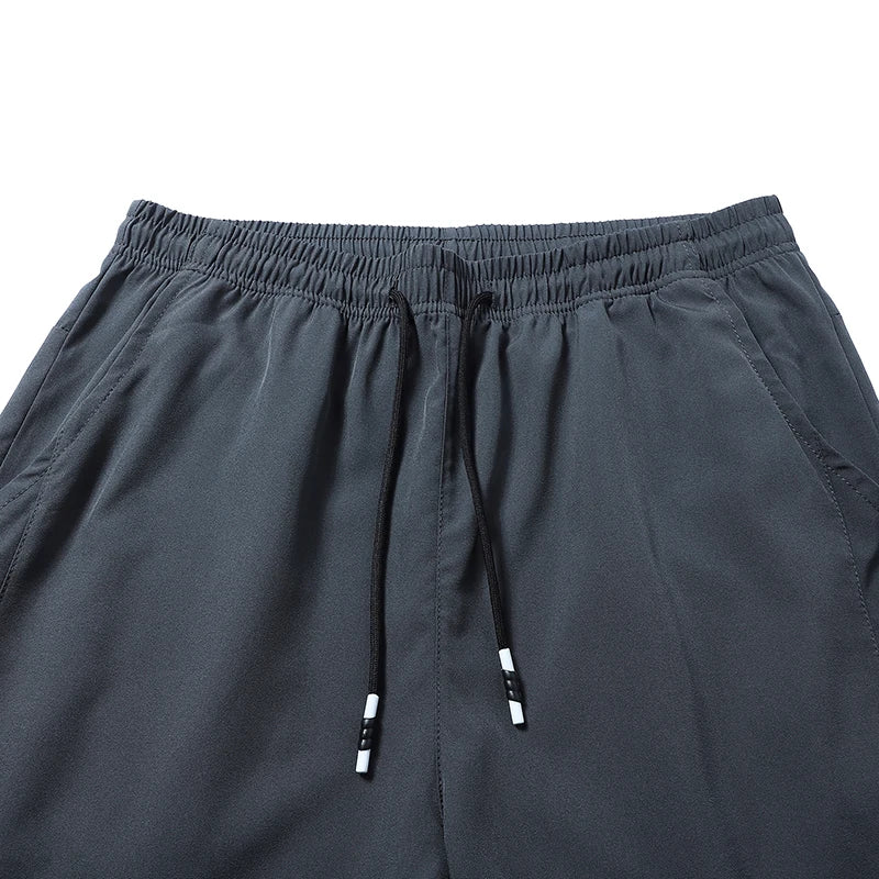 CHRLCK Men Running Pants Jogging Casual Summer Thin Sweatpants Quick Dry Ice Silk Straight Trousers Sports Gym Breathable Unisex