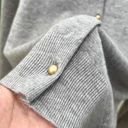 Cozy Chic Long‑Sleeve Open‑Front Knit Cardigan – For Spring & Autumn
