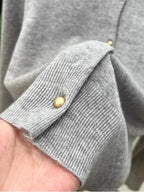 Cozy Chic Long‑Sleeve Open‑Front Knit Cardigan – For Spring & Autumn-HighTouch