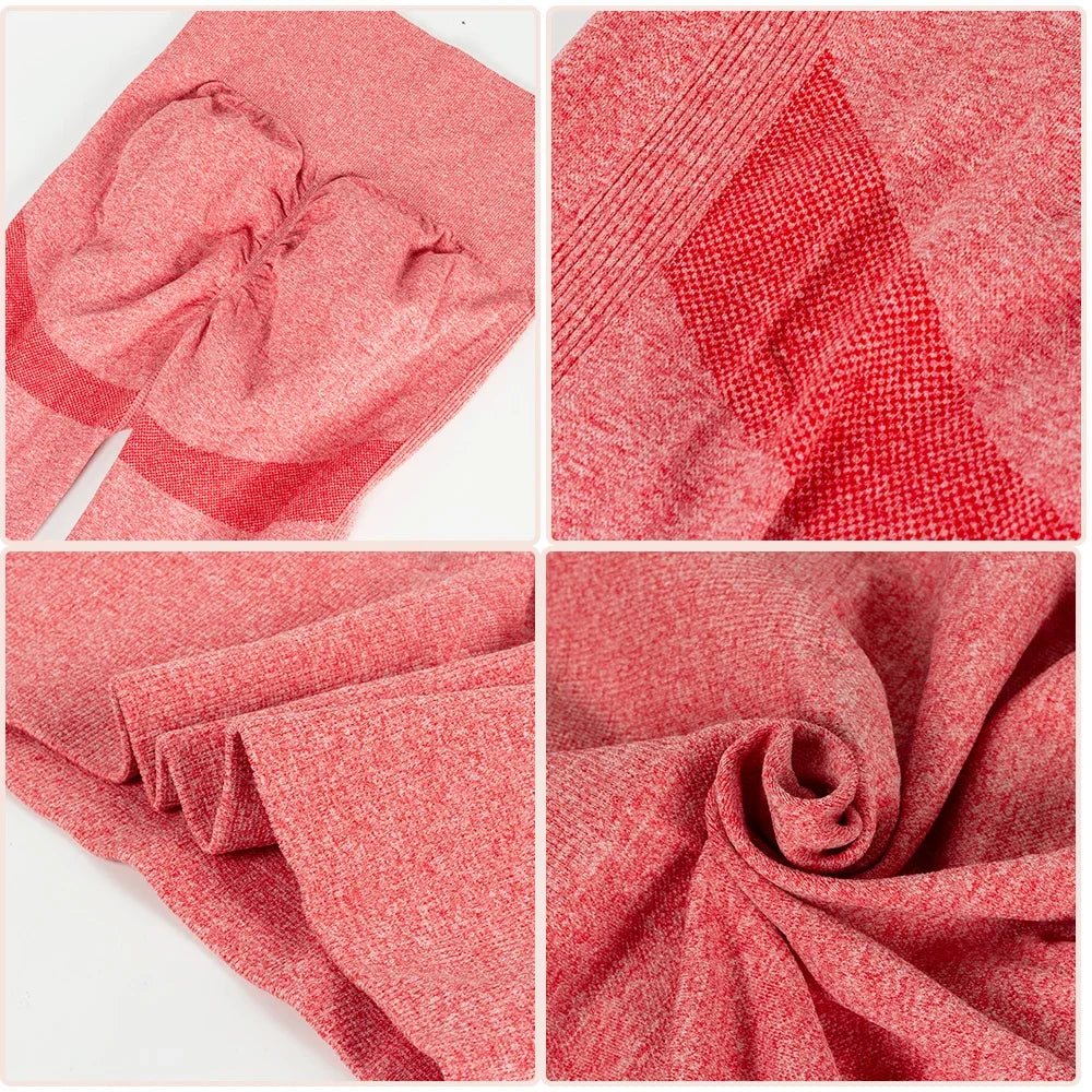 Women’s High-Waist Seamless Yoga Leggings – Stretchy Athletic Training Tights