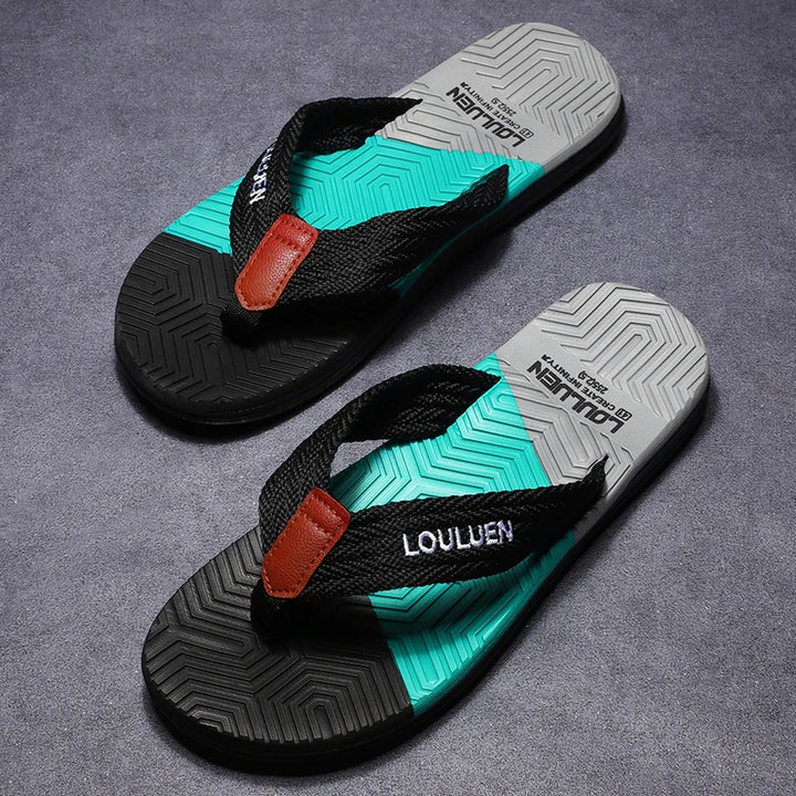 Men’s Breathable Summer Flip-Flops – Lightweight Beach-Ready Thong Slippers-HighTouch