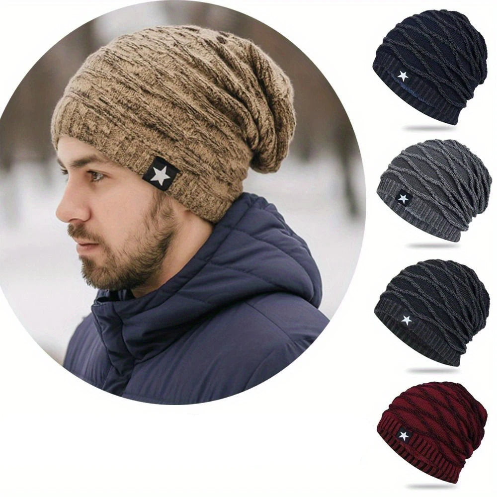 Fur-Lined Slouchy Winter Beanie Unisex