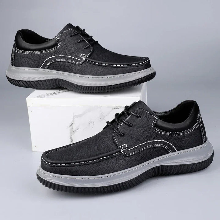 Men's Montari Leather Sneakers – Orthopedic Cushioned Shoes