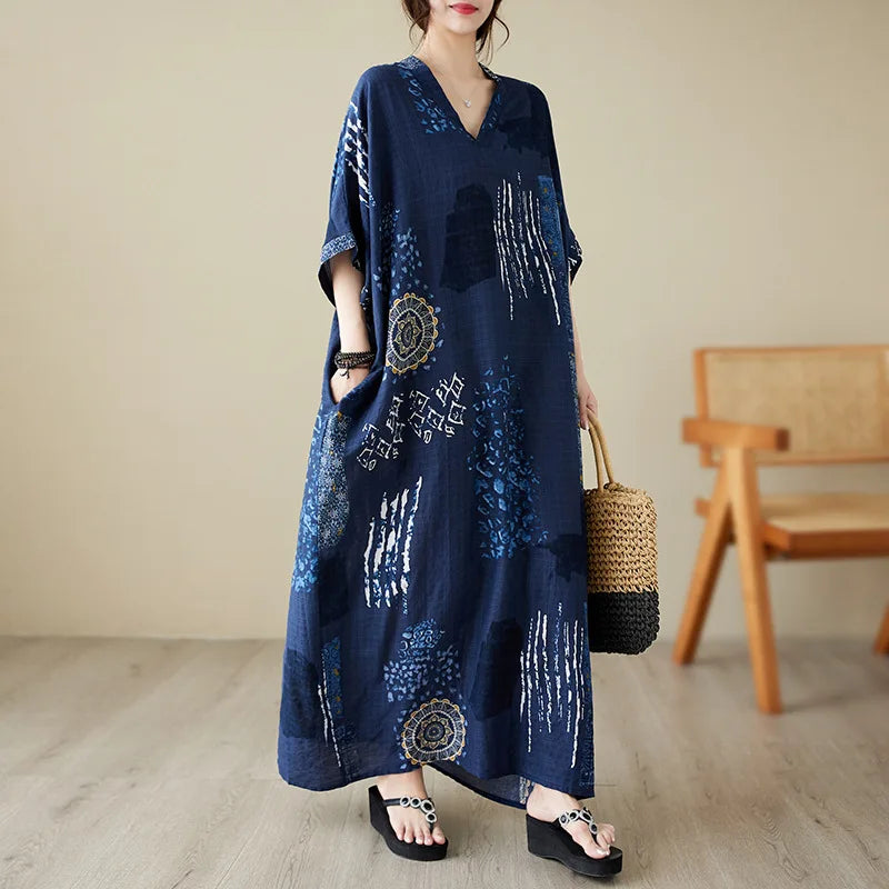 Bohemian Ethnic Summer Dress – Vintage Loose Streetwear-HighTouch