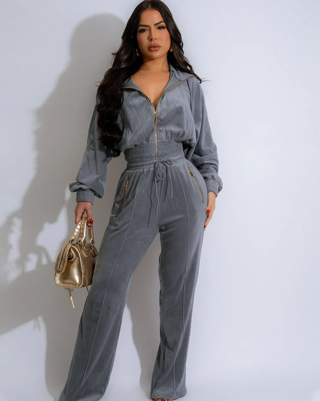 Women’s Velvet 2-Piece Tracksuit
